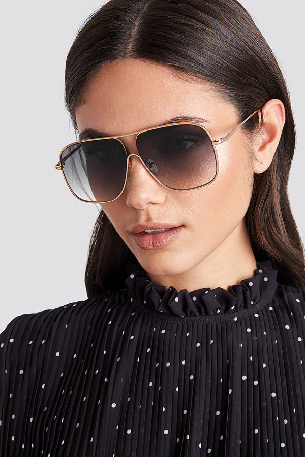 Mango Double Sunglasses svart