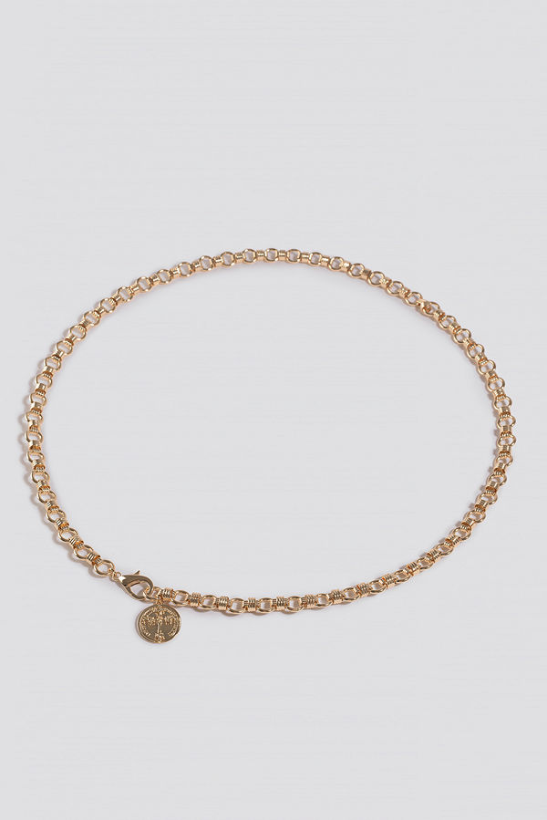 NA-KD Accessories Chunky Chain Belt guld