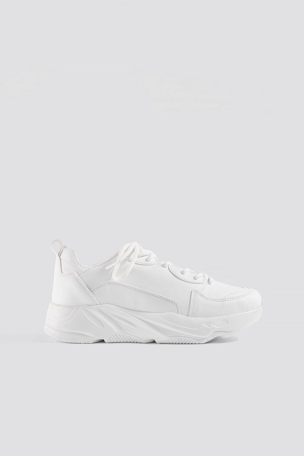 NA-KD Shoes Sporty Chunky Trainers vit