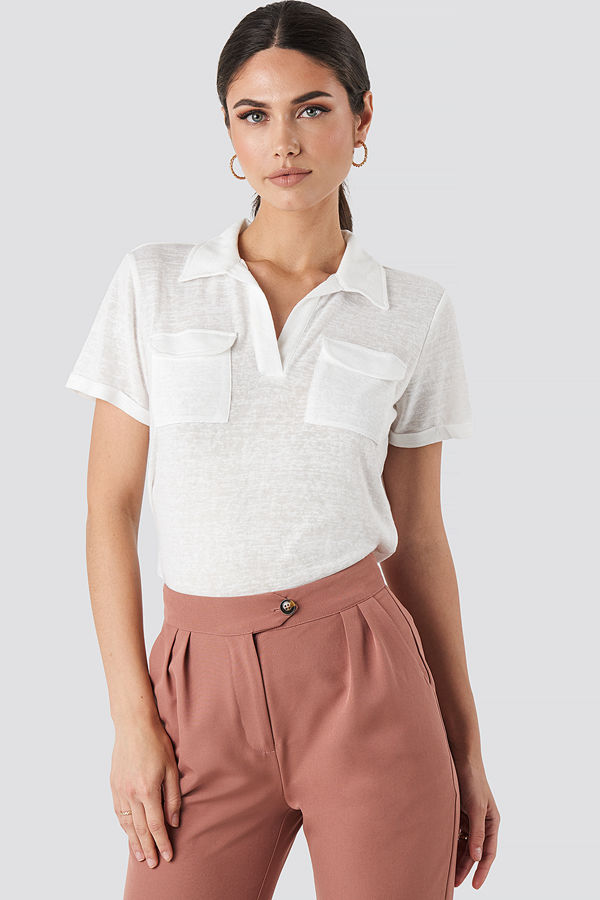 Trendyol Collar Pocket Detailed Tee vit