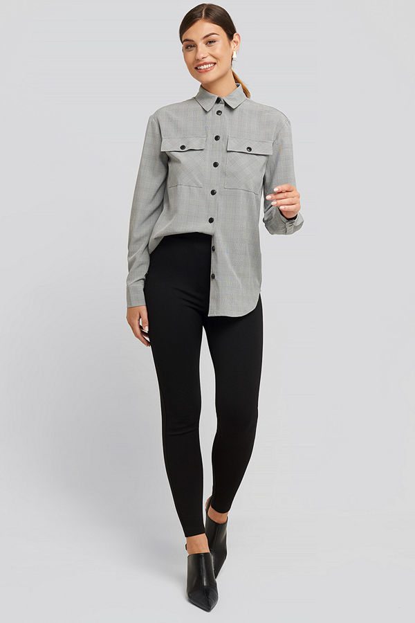 NA-KD High Waist Jersey Pants svart