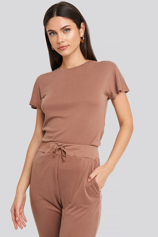 Trendyol Basic Jersey Tee brun