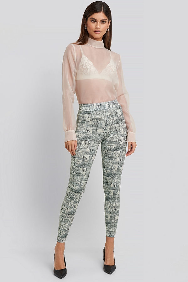 NA-KD Trend Viscose Printed Tights multicolor