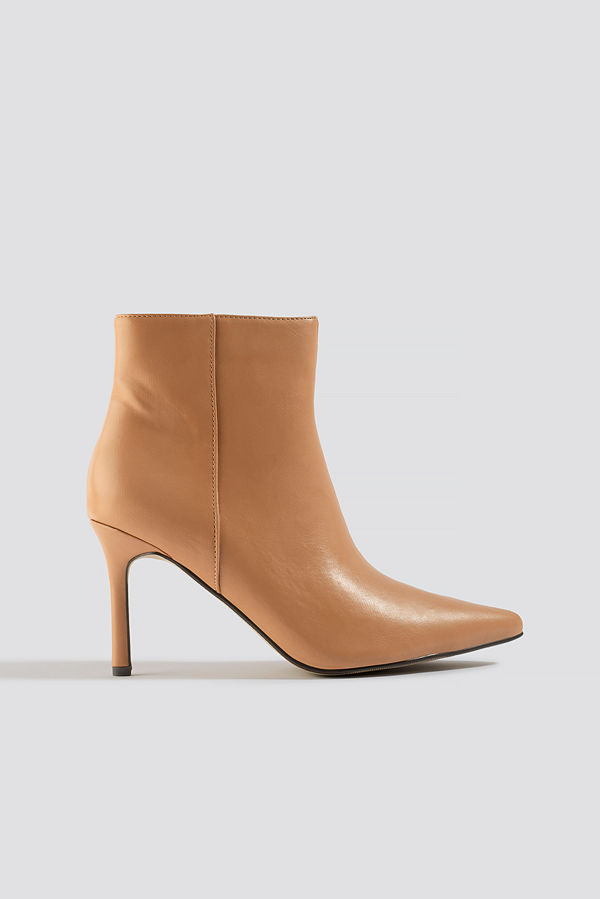 NA-KD Shoes Pointy Stiletto Boots beige