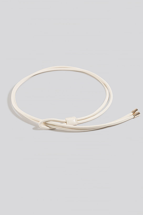 NA-KD Accessories Rope Loop Belt vit