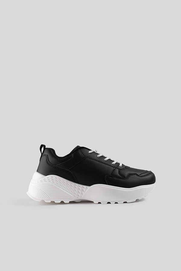 NA-KD Shoes Rubber Detail Trainers svart