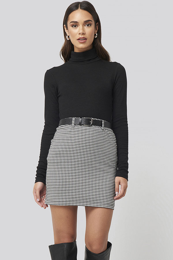 Nicci Hernestig x NA-KD Checked Skirt multicolor