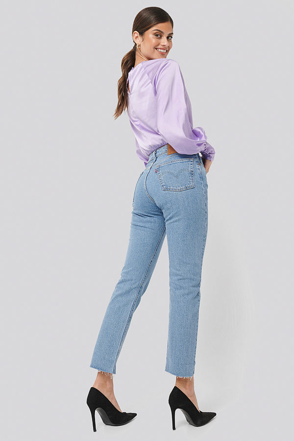 Levi's 501 Crop Jeans blå