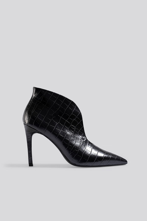 Mango Pico Ankle Boots svart