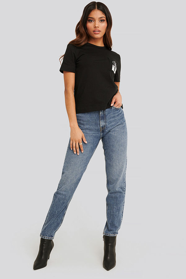 Calvin Klein Mom Jeans blå
