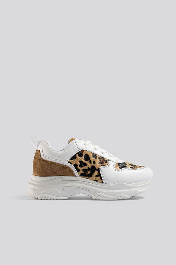 NA-KD Shoes Leopard Detailed Chunky Trainers multicolor