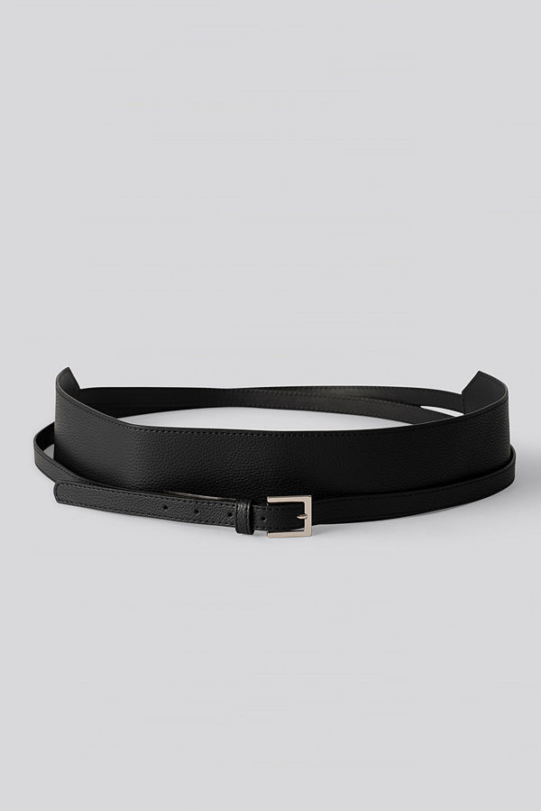 NA-KD Accessories Långt Midjebälte I Lager svart