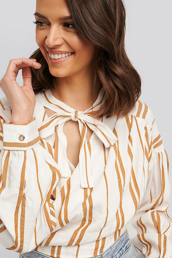 Trendyol Knytblus beige