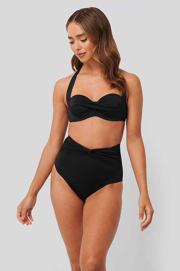 Trendyol Knot Detailed Bikini Bottom svart