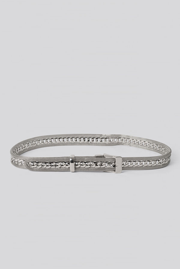 Mango Clubbing Belt silver