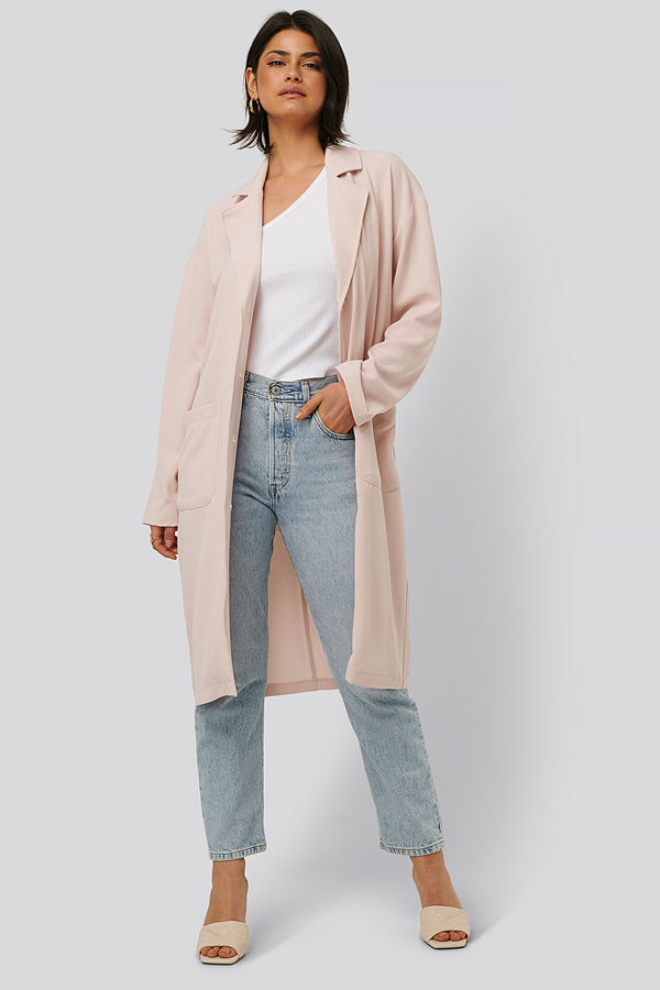 NA-KD Lätt Kappa Med Stora Fickor rosa
