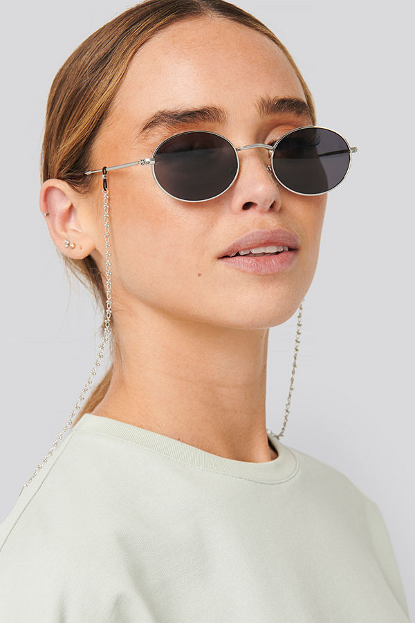 NA-KD Accessories Chain Sunglass Chain silver
