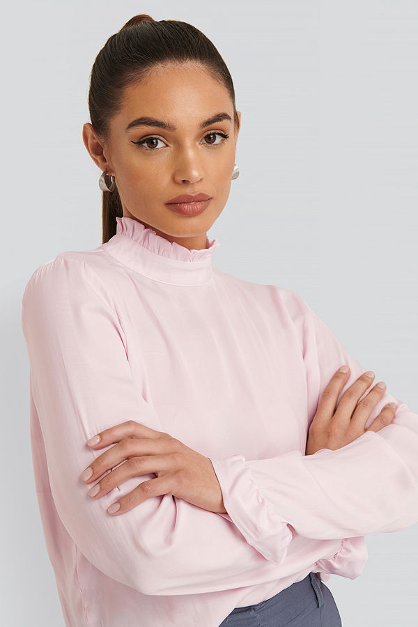 NA-KD Boho Blus rosa