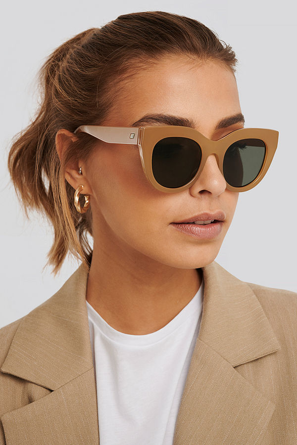 Le Specs Air Heart brun