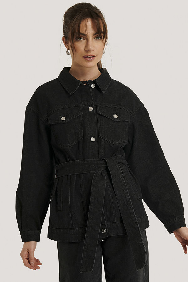 NA KD Trend Denimjacka svart Jeansjackor online NA KD Trend Denimjacka svart Modegallerian