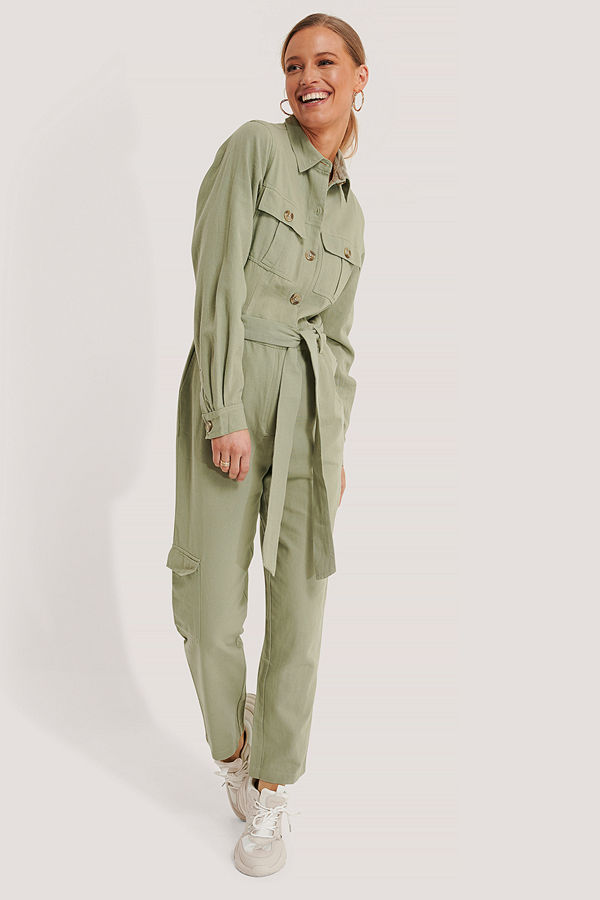 NA-KD Jumpsuit grön