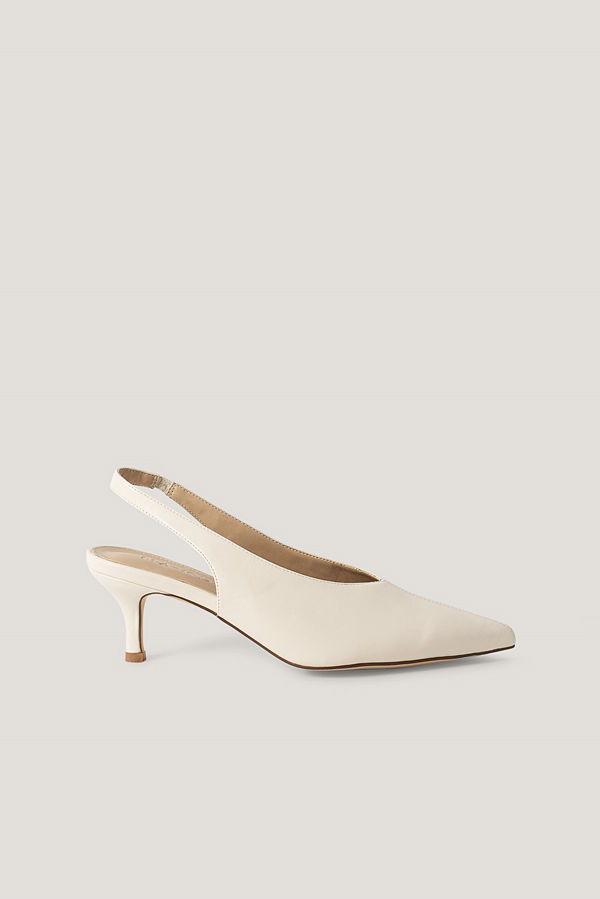 NA-KD Shoes Baspumps Med Slingback offvit