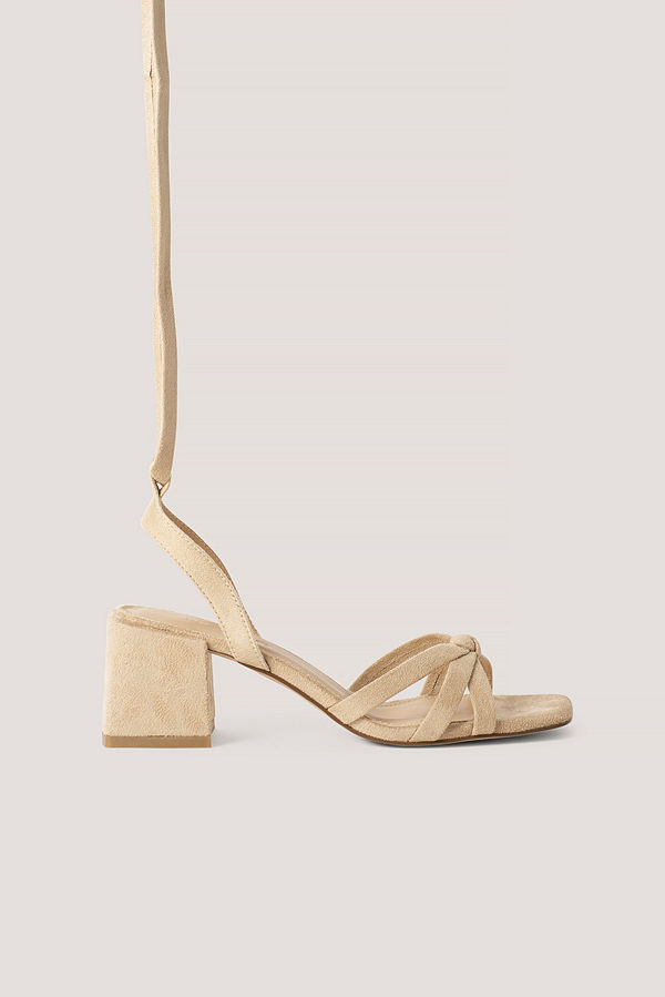 NA-KD Shoes Högklackade Sandaler beige