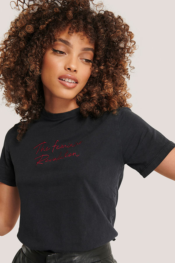 Mango T-Shirt Med Tryck grå