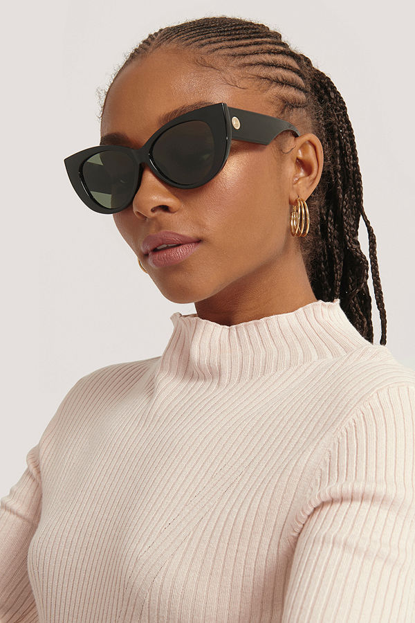 Le Specs Cat Eye-Solglasögon svart