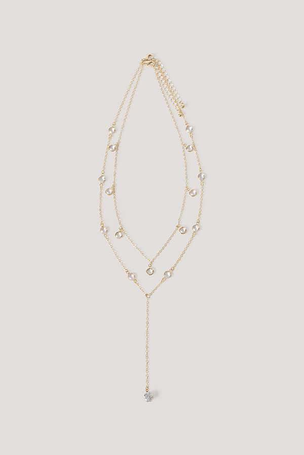 NA-KD Accessories smycke Halsband Med Droppkedja guld