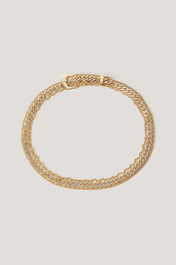 NA-KD Accessories Bälte Med Spänne guld