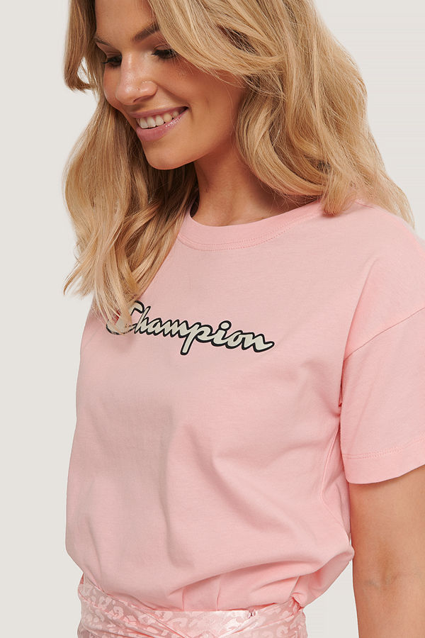 Champion Crewneck T-Shirt rosa