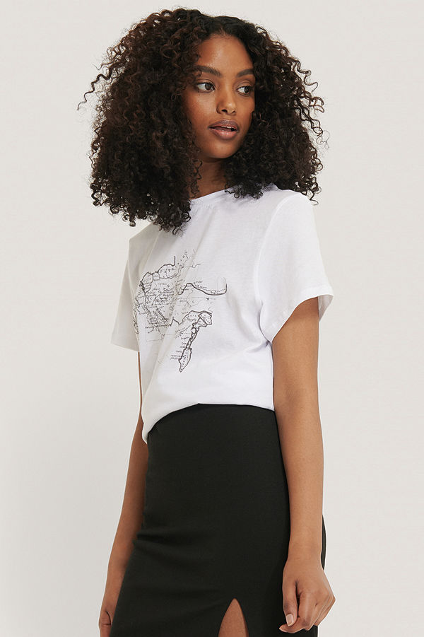 NA-KD Trend T-Shirt vit