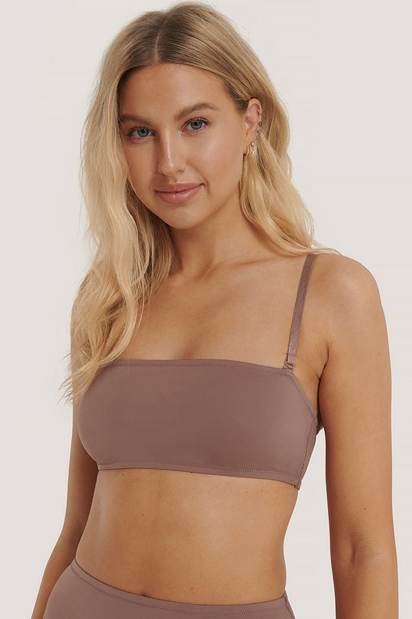 NA-KD Lingerie Bandeau-Bh brun