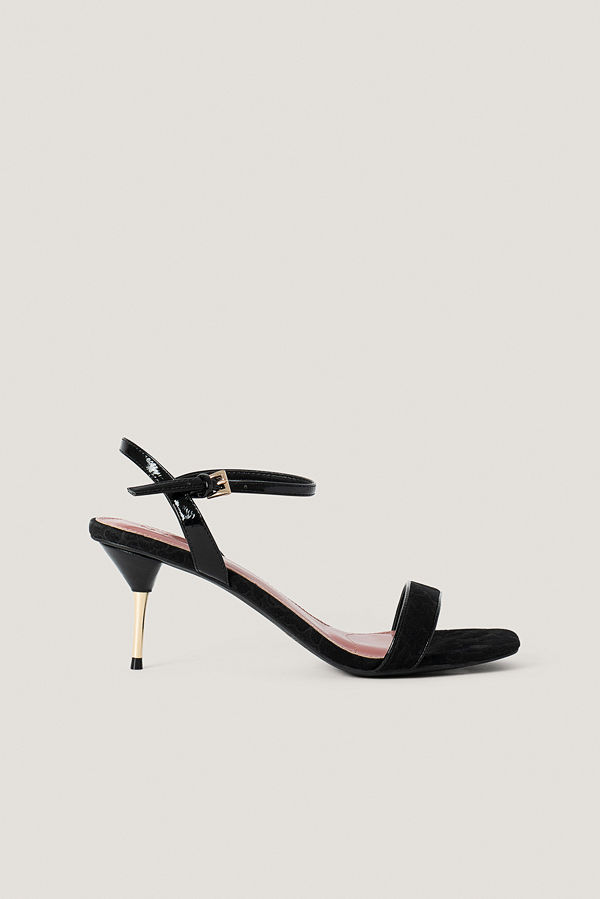 NA-KD Shoes Stilettklackar Med Vristrem svart