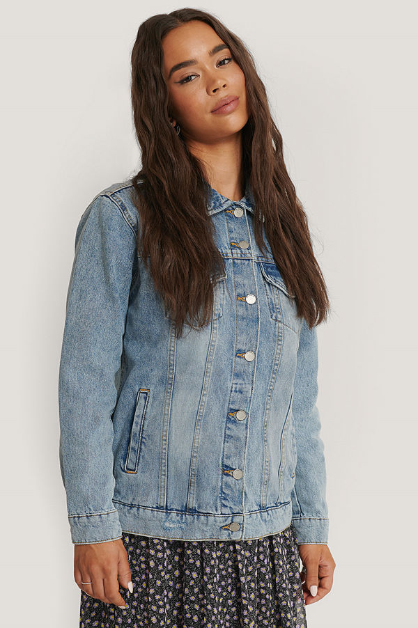 Dr. Denim River Trucker Jacket blå
