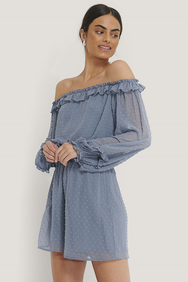 blå playsuit