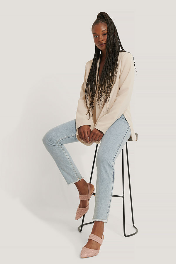 NA-KD Shoes Sling-Back Pumps Med Rysch rosa