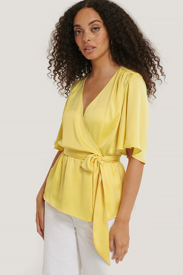Mango Blus gul