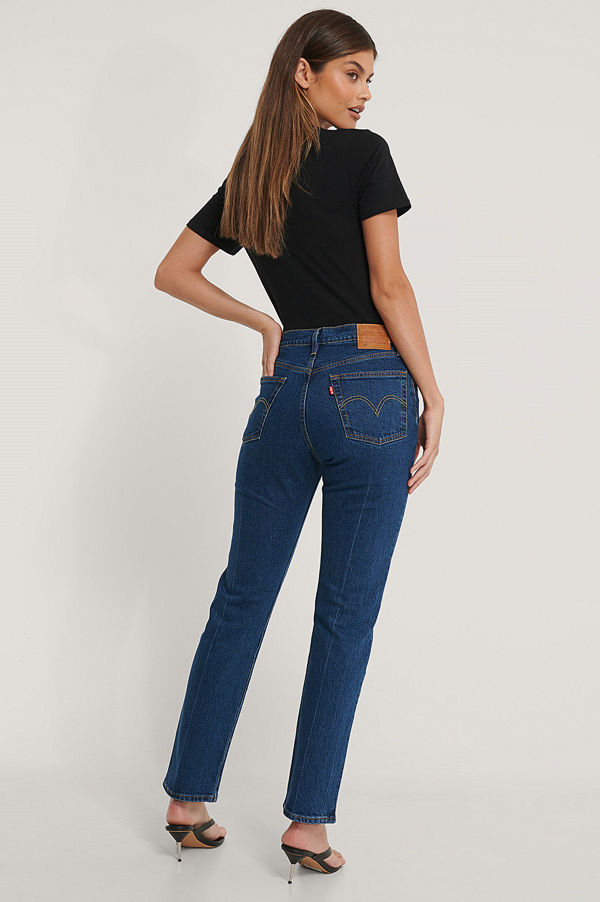 Levi's 501 Croppade Jeans blå