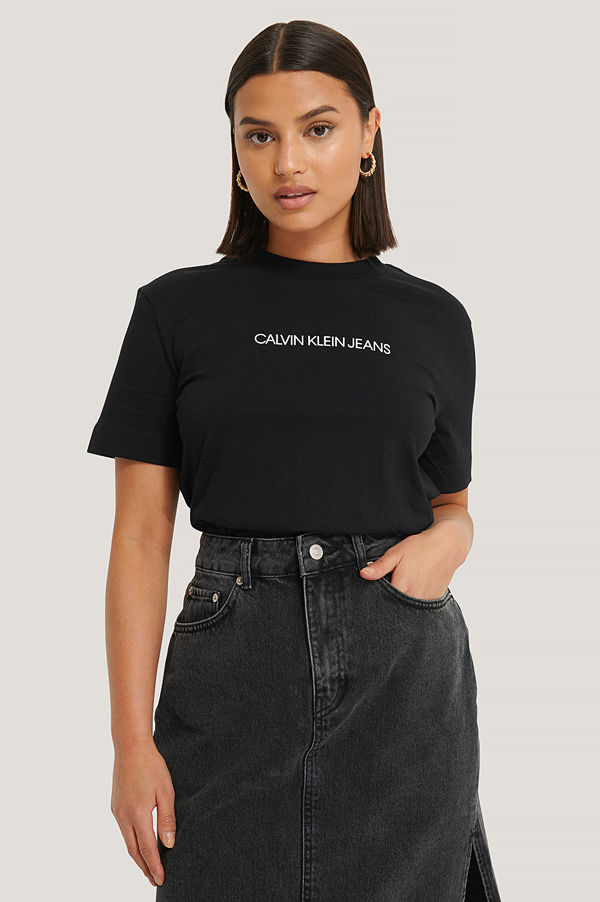 Calvin Klein T-Shirt Med Logga svart