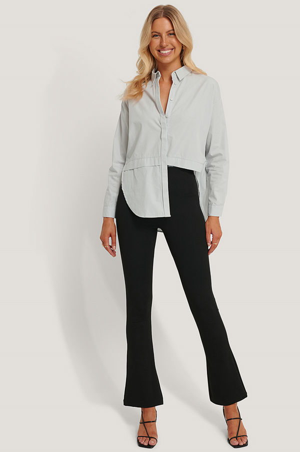 NA-KD Bootcut-Byxor svart