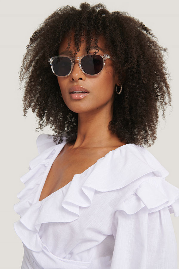 Corlin Eyewear Transparenta Solglasögon vit