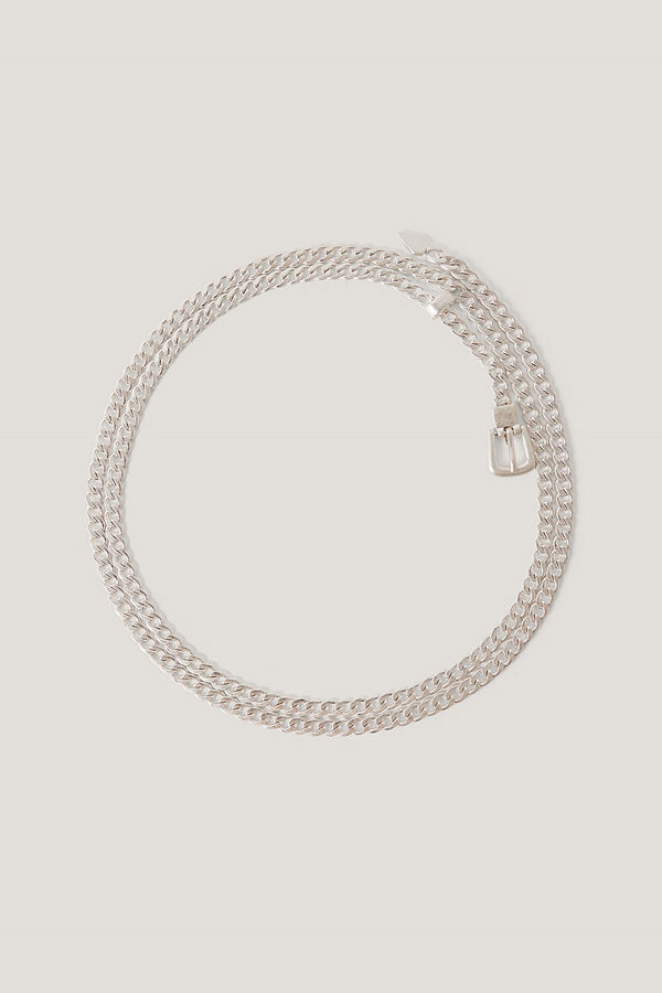 NA-KD Accessories Minikedjebälte silver
