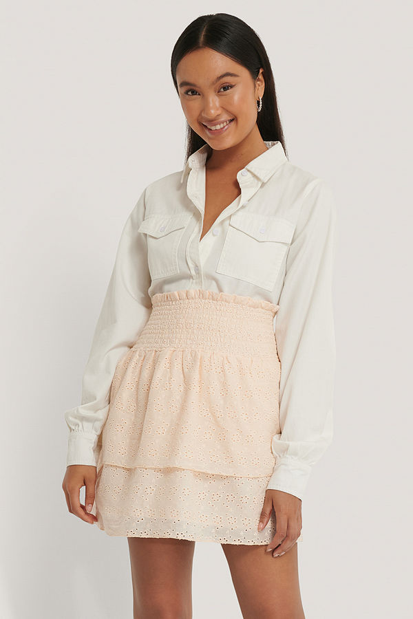 NA-KD Boho Kjol beige