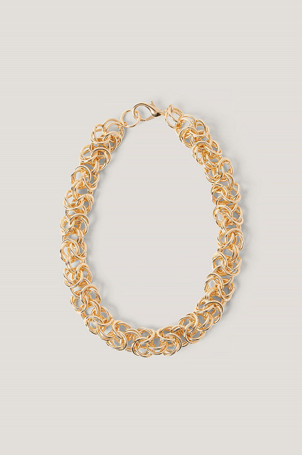NA-KD Accessories smycke Halsband Med Tvinnade Kedjor guld
