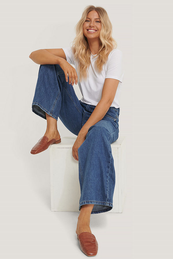 NA-KD Basic T-Shirt vit