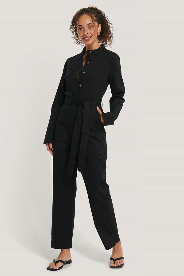 NA-KD Trend Jumpsuit I Cargomodell svart