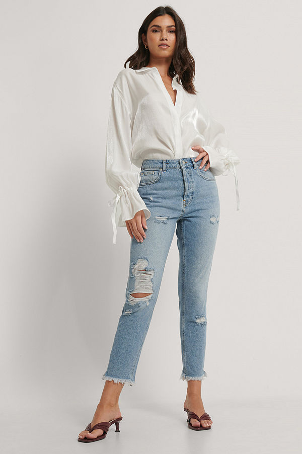 NA-KD Reborn Ekologiska Jeans blå