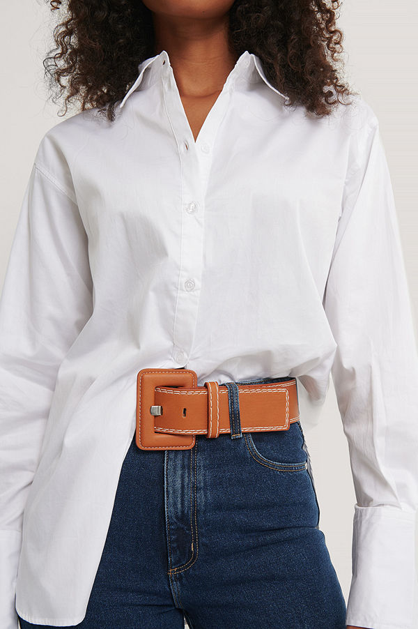 NA-KD Accessories Midjebälte brun